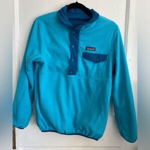 Patagonia W's Reversible Snap-T® Glissade Pullover, teal blue xs